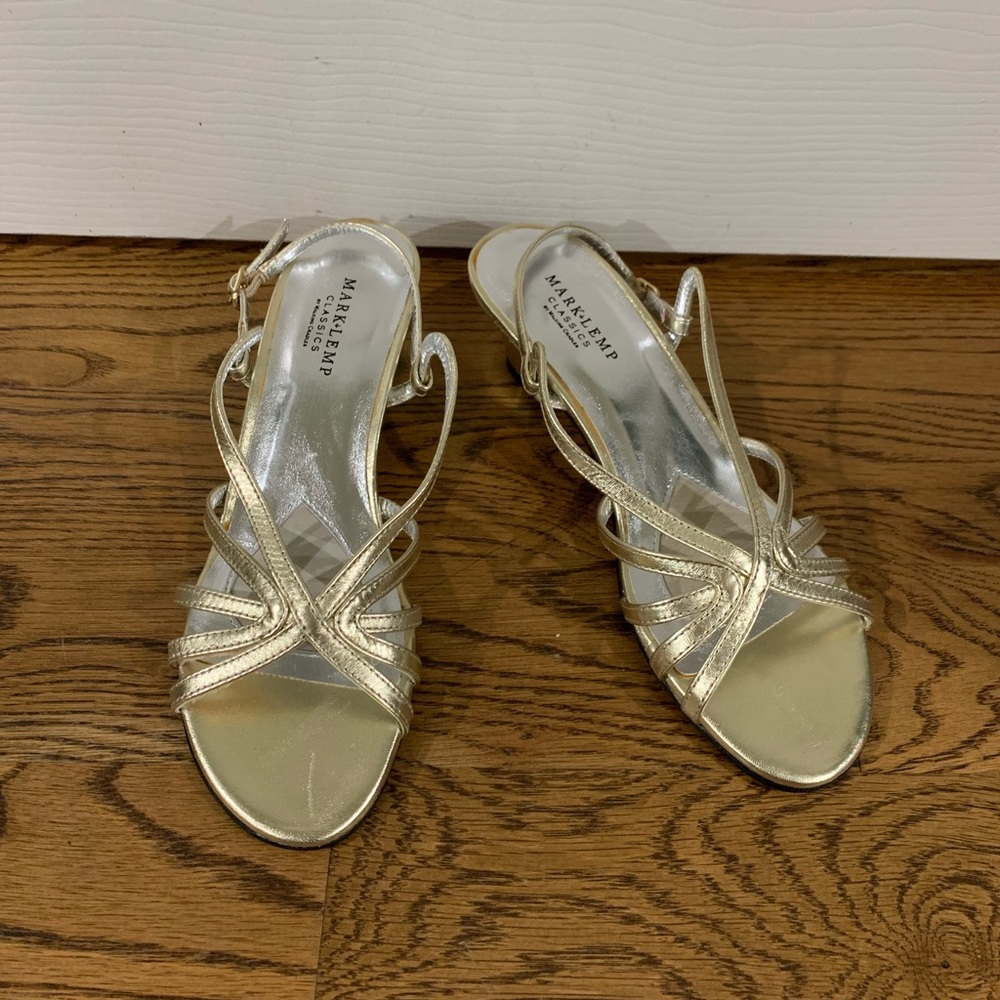 Mark & Lemp by Walking Cradles Leash Sandal Womens size 8 Gold